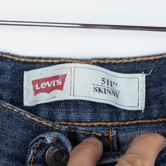 3 for $25 Levi's 511 Skinny Denim Jeans Boys Size 16R - Picture 4 of 7